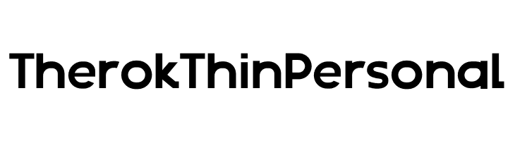 Therok Thin Personal  フリーフォントのダウンロード