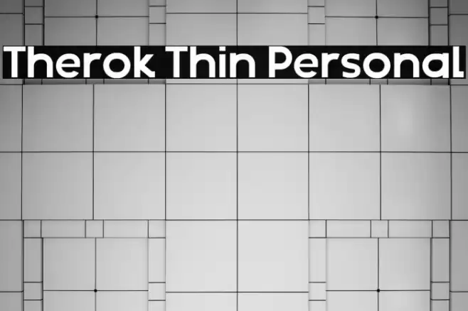Therok Thin Personal Font examples