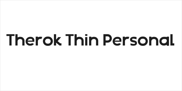 Therok Thin Personal Logo