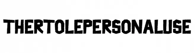 Thertole Personal Use  Frei Schriftart Herunterladen