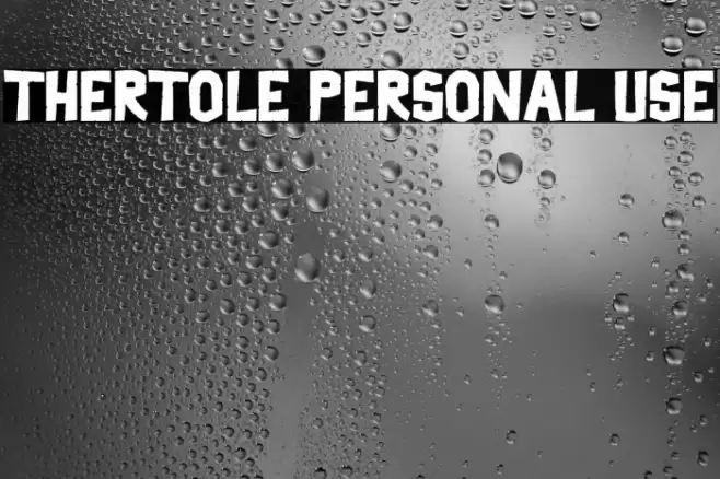 Thertole Personal Use Font examples