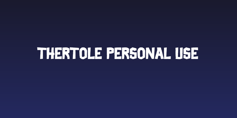 Thertole Personal Use Social Header