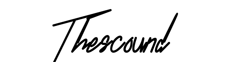Thescound  नि: शुल्क फ़ॉन्ट्स डाउनलोड