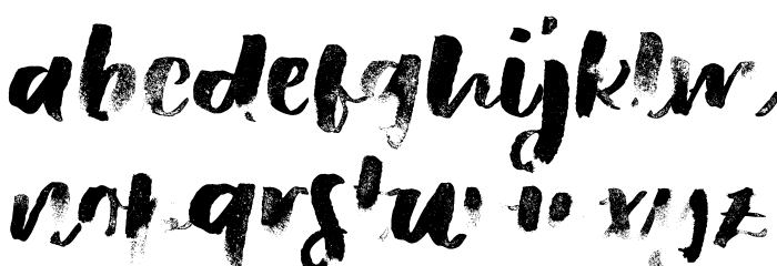 These Days Sample Regular Font LOWERCASE