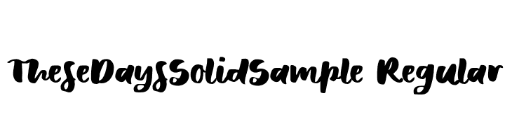 TheseDaysSolidSample-Regular  Descarca Fonturi Gratis
