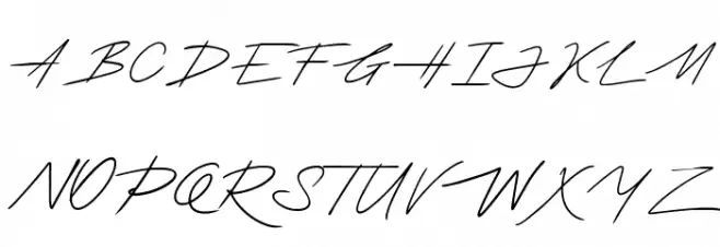 Thesignature Polices MAJUSCULES