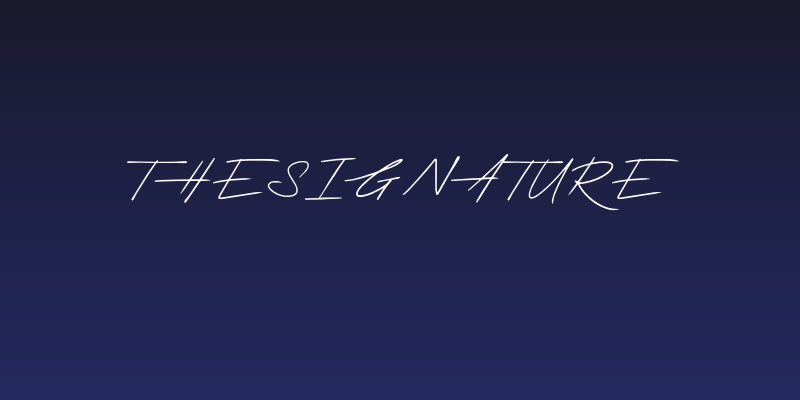 Thesignature Social Header