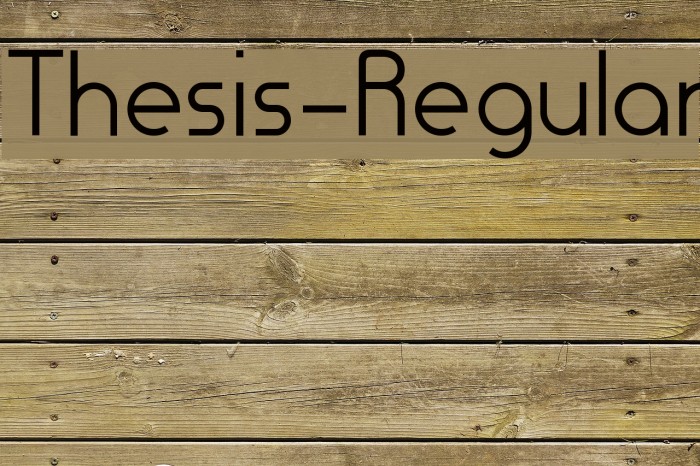 Thesis-Regular Font - FFonts.net