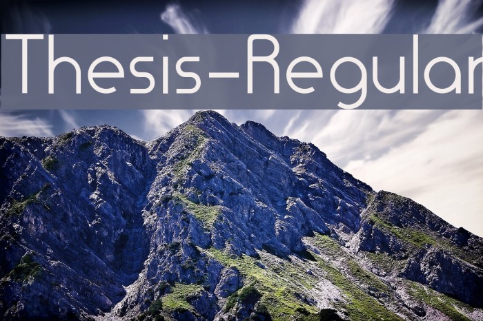 Download Thesis-Regular Font - FFonts.net