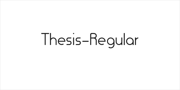 Thesis-Regular Logo