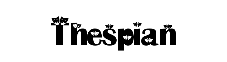 Thespian  Frei Schriftart Herunterladen