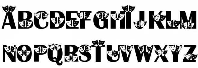 Thespian Schriftart Groß