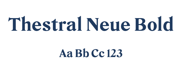 Thestral Neue Bold Font Preview