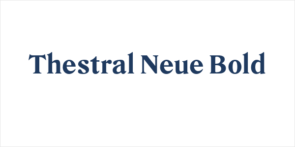 Thestral Neue Bold Logo