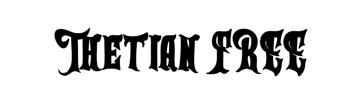 Thetian FREE  フリーフォントのダウンロード