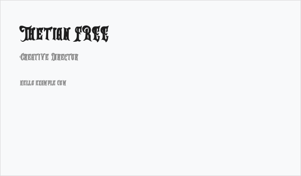 Thetian FREE Business Card