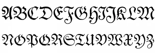 Theuerdank Fraktur Schriftart Groß