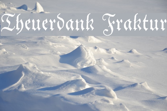 Theuerdank Fraktur Font examples
