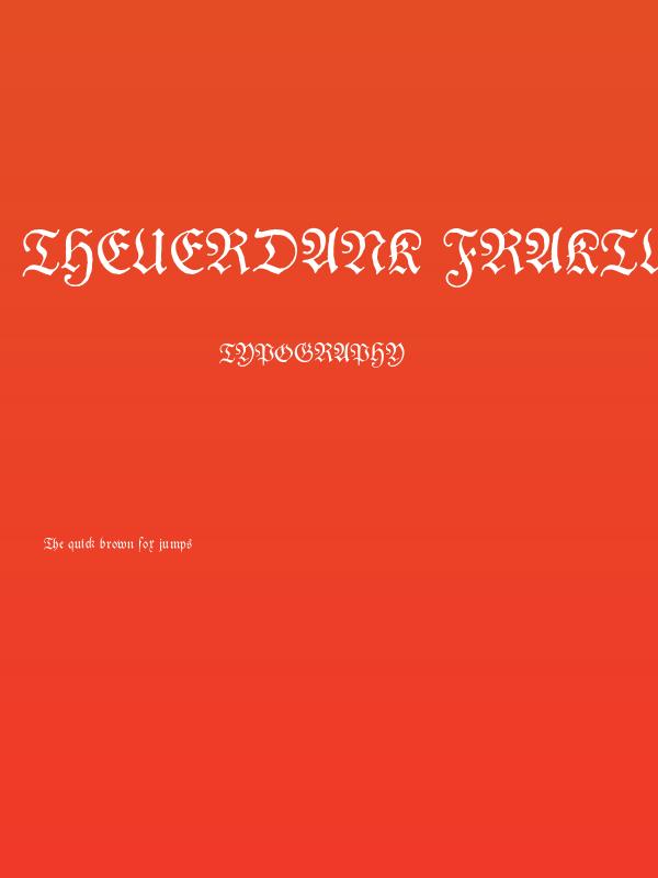 Theuerdank Fraktur Poster