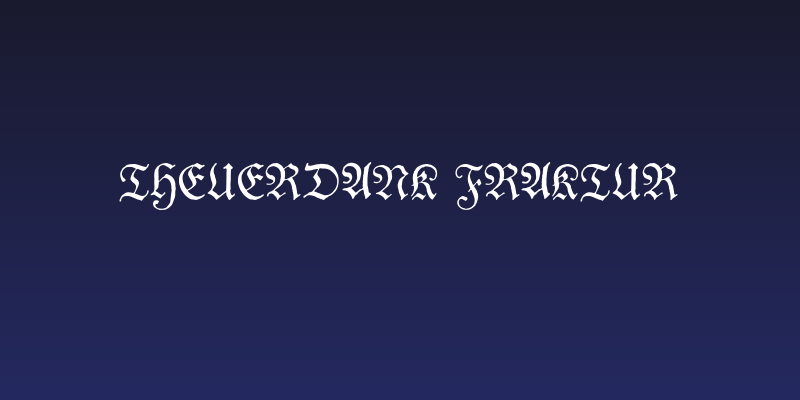 Theuerdank Fraktur Social Header