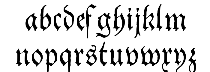 Theuerdank Fraktur Font LOWERCASE