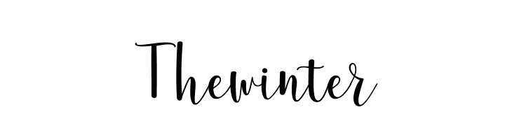 Thewinter  baixar fontes gratis