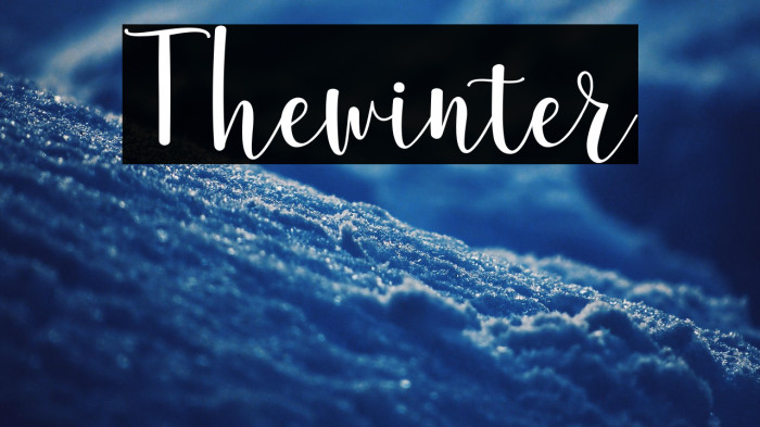 Thewinter Example 1
