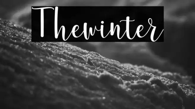 Thewinter Font examples