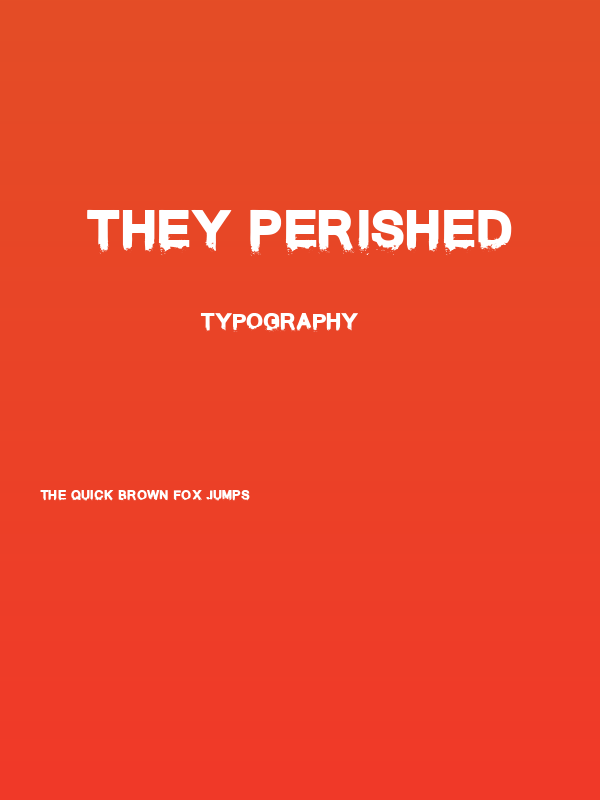 They Perished Poster