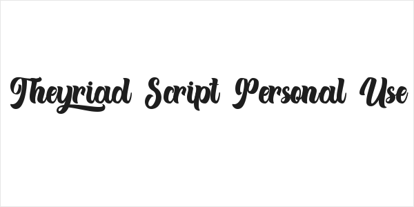 Theyriad Script Personal Use Logo
