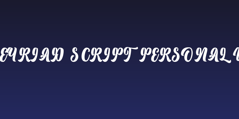 Theyriad Script Personal Use Social Header