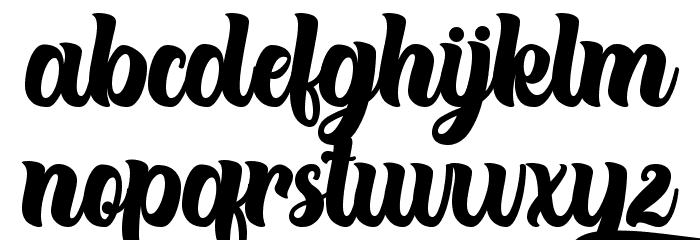 Theyriad Script Personal Use Font LOWERCASE