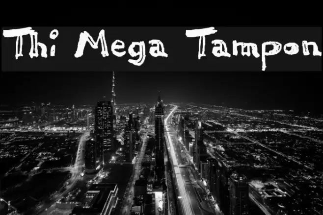 Thi Mega Tampon Font examples