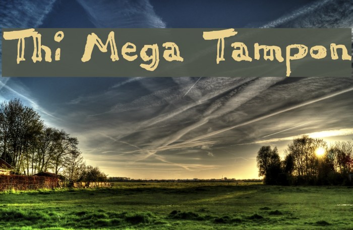 Thi Mega Tampon फ़ॉन्ट examples