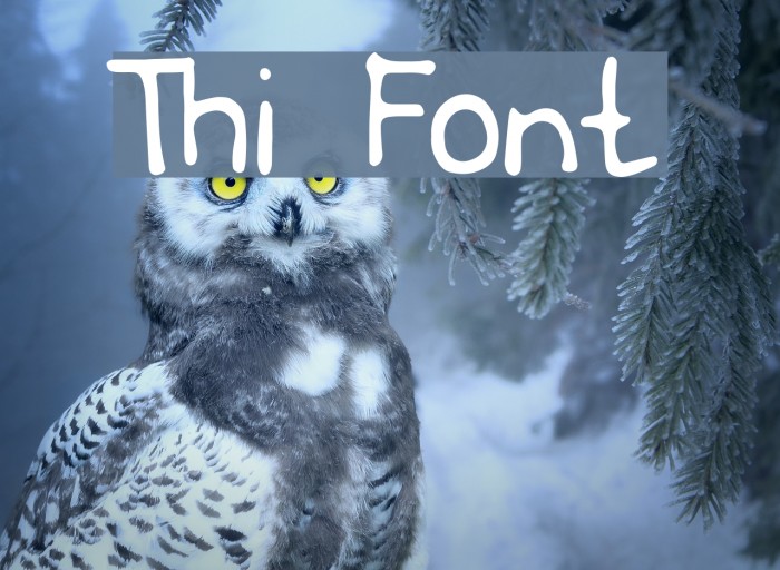 Thi Font examples