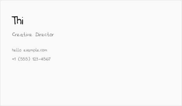 Thi Business Card