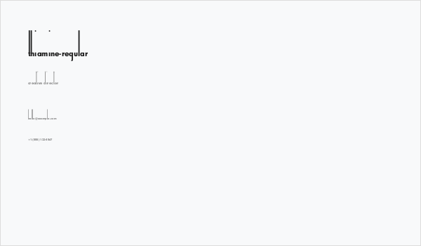 Thiamine-Regular Business Card