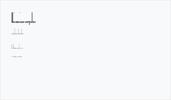 Thiamine-Regular Business Card