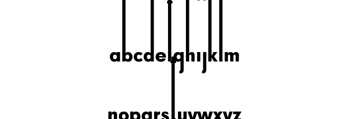 Thiamine-Regular Font LOWERCASE