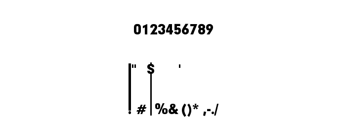 Thiamine Font OTHER CHARS