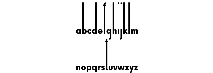 Thiamine Font LOWERCASE