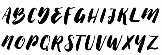 Thick Brush Demo Polices MAJUSCULES