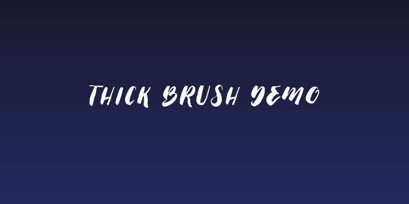 Thick Brush Demo Social Header