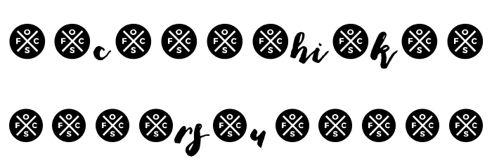 Thick Brush Demo Font LOWERCASE