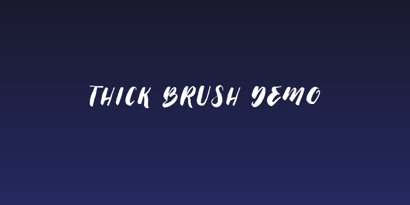 Thick Brush Demo Social Header