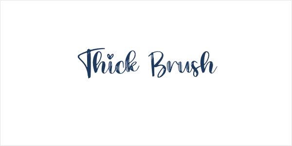 Thick Brush Logo