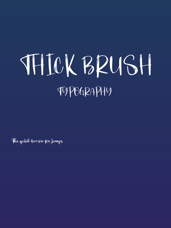 Thick Brush Poster