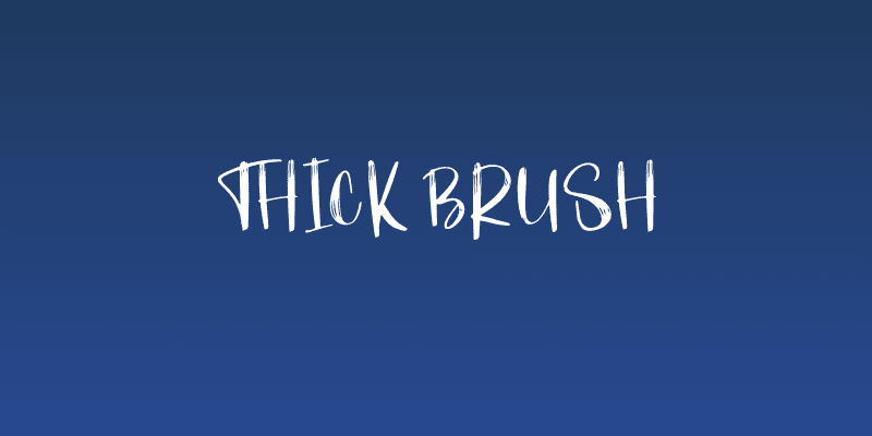 Thick Brush Social Header
