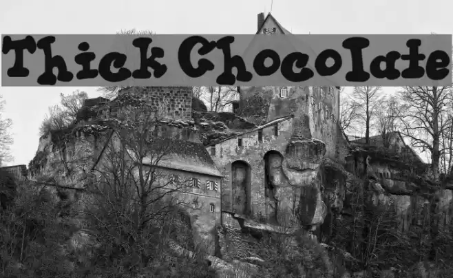Thick Chocolate Font examples