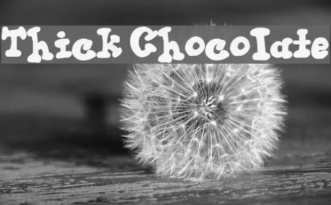 Thick Chocolate Font examples